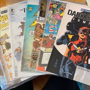 Comic Book Collection with Colorful Covers